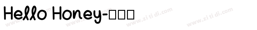 Hello Honey字体转换